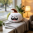 thumbnail image 4 of HAJAGP Pumpkin Shaped Pillow, Soft Sofa Cushion for Halloween, Thanksgiving, and Living Room Decor (White), 4 of 6
