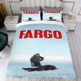 thumbnail image 4 of Fargo Conjunto de sábanas temático, trío de piezas, cómodo y amigable con la piel, diseño único, regalo de decoración para el hogar para familiares, amigos y fans,173cm *218cm, 4 of 6