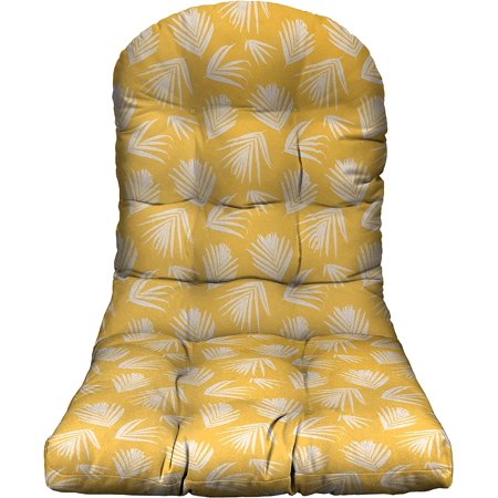 RSH Décor Indoor Outdoor Single Tufted Adirondack Chair Seat Cushion, (Shade Spice Yellow)