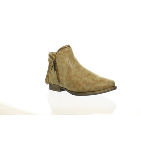 - New JG Womens Fringe Chestnut Booties Size 7