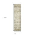 thumbnail image 3 of HomeRoots 2' X 8' Tan Ivory Grey And Beige Oriental Power Loom Stain Resistant Runner Rug, 3 of 10