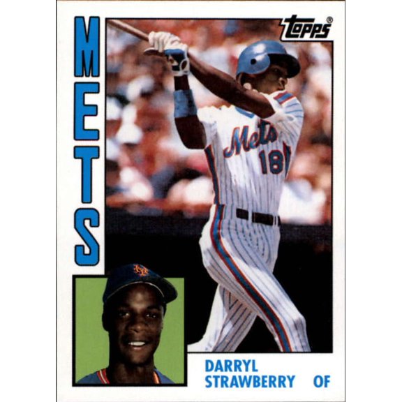 Collectible 2019 Topps Iconic Card Reprints #ICR-89 Darryl Strawberry New York Mets MLB Baseball Trading Card
