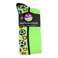 thumbnail image 2 of Crazy Bomber Soccer Socks (Neon Green/Black, Large), 2 of 2