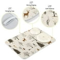 thumbnail image 3 of Yayeee Dish Drying Mat for Kitchen Counter 18"x24" Microfiber Absorbent Pad, Beige Christmas Forest, 3 of 7