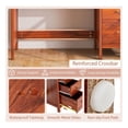 thumbnail image 3 of Yunken 3-Drawer Home Office Study Computer Desk with Spacious Desktop, Sturdy Writing Table with Storage, Modern Simple Design, 3 of 7