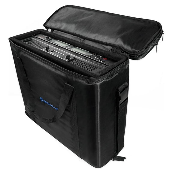 Rockville RRB35 3U Rack Bag Double-Sided Case with 16" Depth   Shoulder Strap