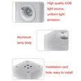 thumbnail image 2 of FSLiving Ultra-Thin Surface Mounted Human Body Induction Warm Light 7W Spotlights Porch LED Square Anti-Glare Downlight Black Ceiling Lamp for Bathroom Home Corridor Loft Cabinet - 1 Light, 2 of 5