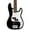 Black, variant on The Squier Mini Precision Bass Fretted 4-String Solid Body Bass Guitars Black
