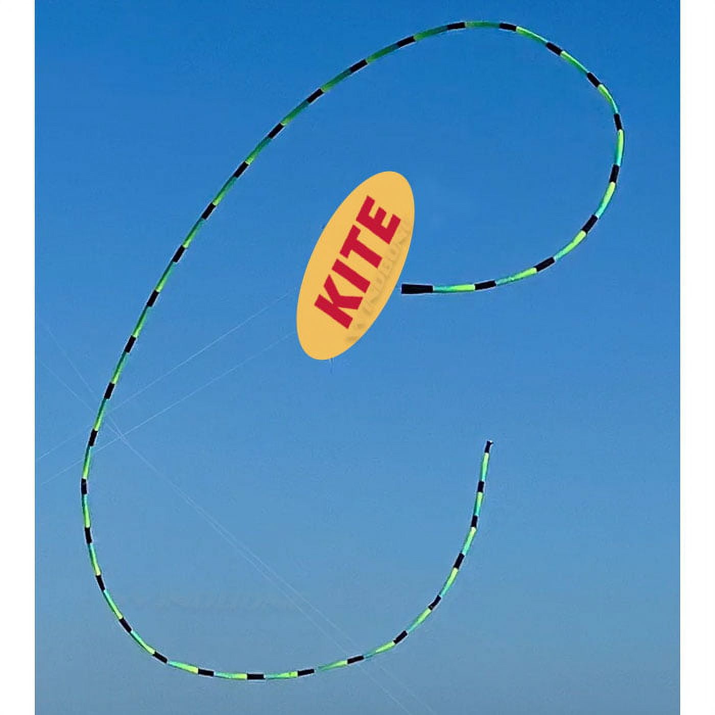 Prism Synapse 140 Foil Kite Bundle with Aurora Green 20ft Tube Tail Accessory plus WBK Decals & Key Fob