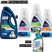 Bissell PET Multi-Surface with Febreze Formula (64 oz) + Steam Mop Scented Water Bundle(3pk) [Free 1 x Woolite Advanced Pet Stain & Odor Remover + Sanitize]