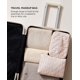 thumbnail image 5 of Bolsa de maquillaje acolchada HBSelect Travel de algodón para mujeres y niñas, 5 of 7