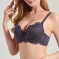 thumbnail image 2 of Zpanxa Bras for Women Solid Underwire Seamless Bra with Thin Adjustable Straps V-Neck and Back Closure for Everyday Wear, 2 of 9