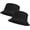 2 Pack Black, variant on Unisex 2 Pack Cotton Bucket Hat Packable Sun Hat for Men Women