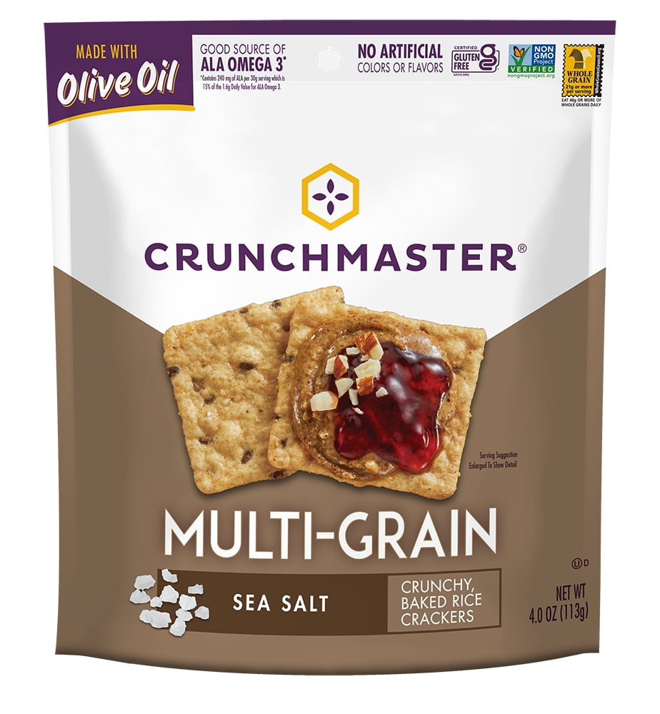 Crunchmaster Multi-Grain Crackers - Sea Salt - 4 oz