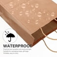 thumbnail image 4 of RENACLIPY 20Pcs Kraft Paper Bags for Bread Packing Oilproof Handle Paper Bag Suitable for Snack Storage, 4 of 5