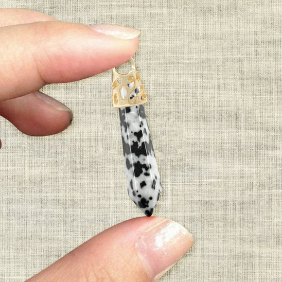 Pebble tray for plant humidity! Natural Amethyst White Powder Crystal Dongling Blue Gold Tiger Eye Stone Hexagonal Column 9 X 40 Mm Hexagonal Crystal Column