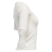 Reformation Ribbed Top in White Cotton