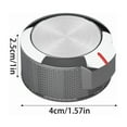thumbnail image 5 of Stove Oven Knobs Burners Control Dial Knob for W11156487 W10823529 YKFED500EBS5, 5 of 8