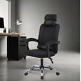 thumbnail image 2 of Silla de escritorio ergonómica reclinable | Ajuste ergonómico de altura de inclinación y respaldo | Mecedor giratorio con almohada para la cabeza y lumbar, 2 of 2