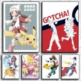 thumbnail image 2 of Figuras de anime de Pokémon Japón Valorant Pikachu Charizard periféricos lienzo decoración de pared impresión carteles de anime pintura regalo para el hogar, 2 of 5