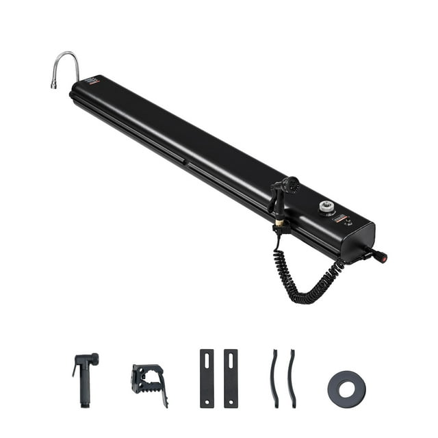 VEVOR Support de Toit 8 Gal Réservoir d'Eau Portable avec Panneau Anti-Éclaboussures