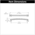 thumbnail image 4 of Hickory Hardware P3236 Bridges 7-9/16" Center To Center Bold Square Cabinet Handle /, 4 of 5