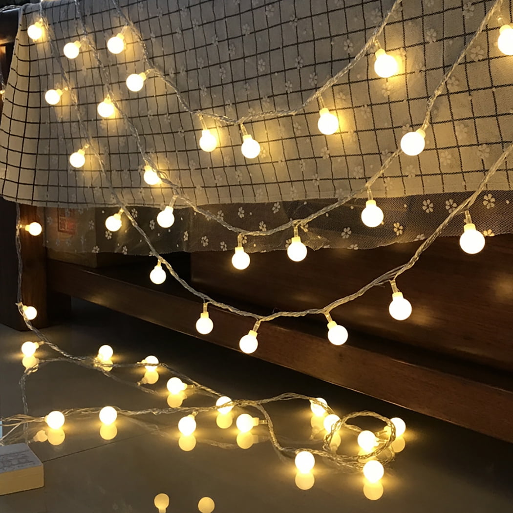 10/30 LED Lights String Ball Fairy Lamp Christmas Tree Wedding Home Party Decor 