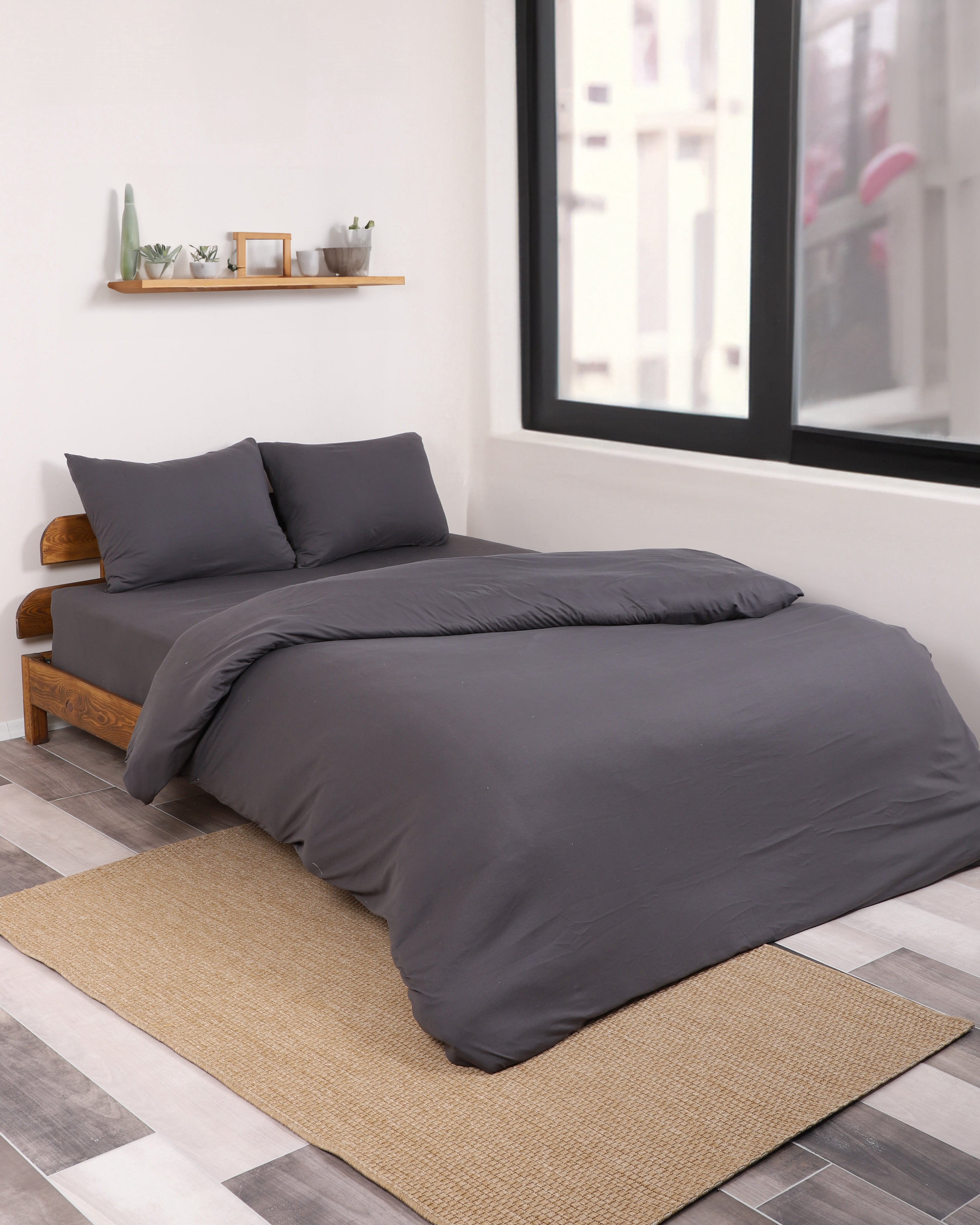 Venice Home 100% Cotton Jersey Duvet Cover Set - 3 Piece Set