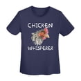 thumbnail image 5 of Chicken Whisper Women'S Basic Short Sleeve T-Shirt Navy Blue Small, 5 of 5