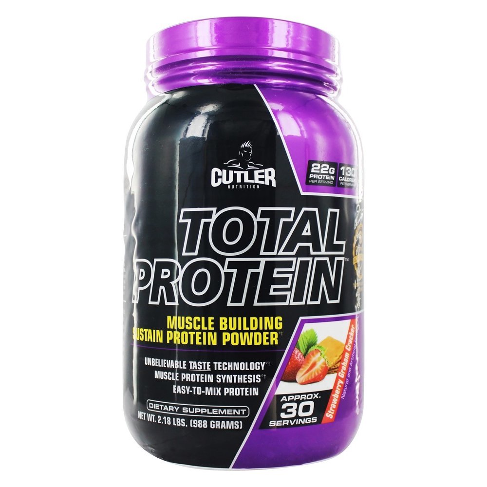Cutler Nutrition Total Protein Powder, Strawberry Graham Cracker, 2.3