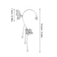thumbnail image 3 of Pendientes estilo borla con circonitas para chicas adolescentes Pendientes minimalistas con perforaciones de moda, 3 of 8