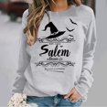 thumbnail image 2 of RKSTN Sweat-Shirt Chandail en Molleton pour Femmes Col Rond Imprimé Halloween Chandail en Molleton Manches Longues Chandail en Molleton à Capuche Tenues d'Automne, 2 of 5
