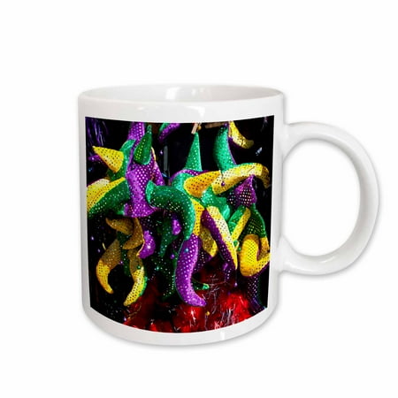

3dRose Louisiana New Orleans Mardi Gars hats - US19 WBI0179 - Walter Bibikow Ceramic Mug 15-ounce
