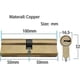 thumbnail image 2 of Euro Cylinder Lock 45/45 Brass Anti-theft Door Lock Cylinder Barrel Lock With 8 Keys,anti-bump, 2 of 5