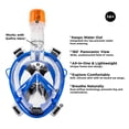thumbnail image 2 of Dolfino Pro DPM17478SBLC Frontier Full-Face Snorkeling Mask - Small/Medium, Blue, 2 of 3