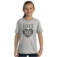 thumbnail image 3 of Cute Edgy Love Me Heart Romantic Girls Kids T Shirt Tees Teen Brisco Brands X, 3 of 6