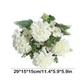 thumbnail image 3 of Specollect Clearance 1Pcs Artificial Small Ball Chrysanthemum Fake Silk Ball Flowers Bouquets Arrangements Wedding Party Decor Home Kitchen Garden Table Floral Centerpieces, 3 of 6