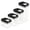 Black, variant on 4 Pcs Airtight Food Storage Containers with Lids,Transparent Plastic Kitchen and Pantry Organization Canisters,Kitchen Storage Canisters Set,Plastic Cereal Containers for Snack,Pasta,Black