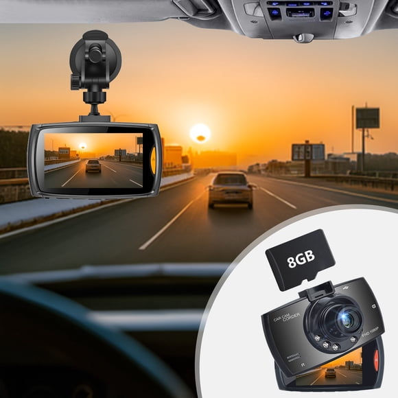 PEZHADA Dash Camera for Cars Car Recorders 720P Car Dashboard Camera with Parking Monitor Loop Recording Motion Detection Car Camera Front and Rear