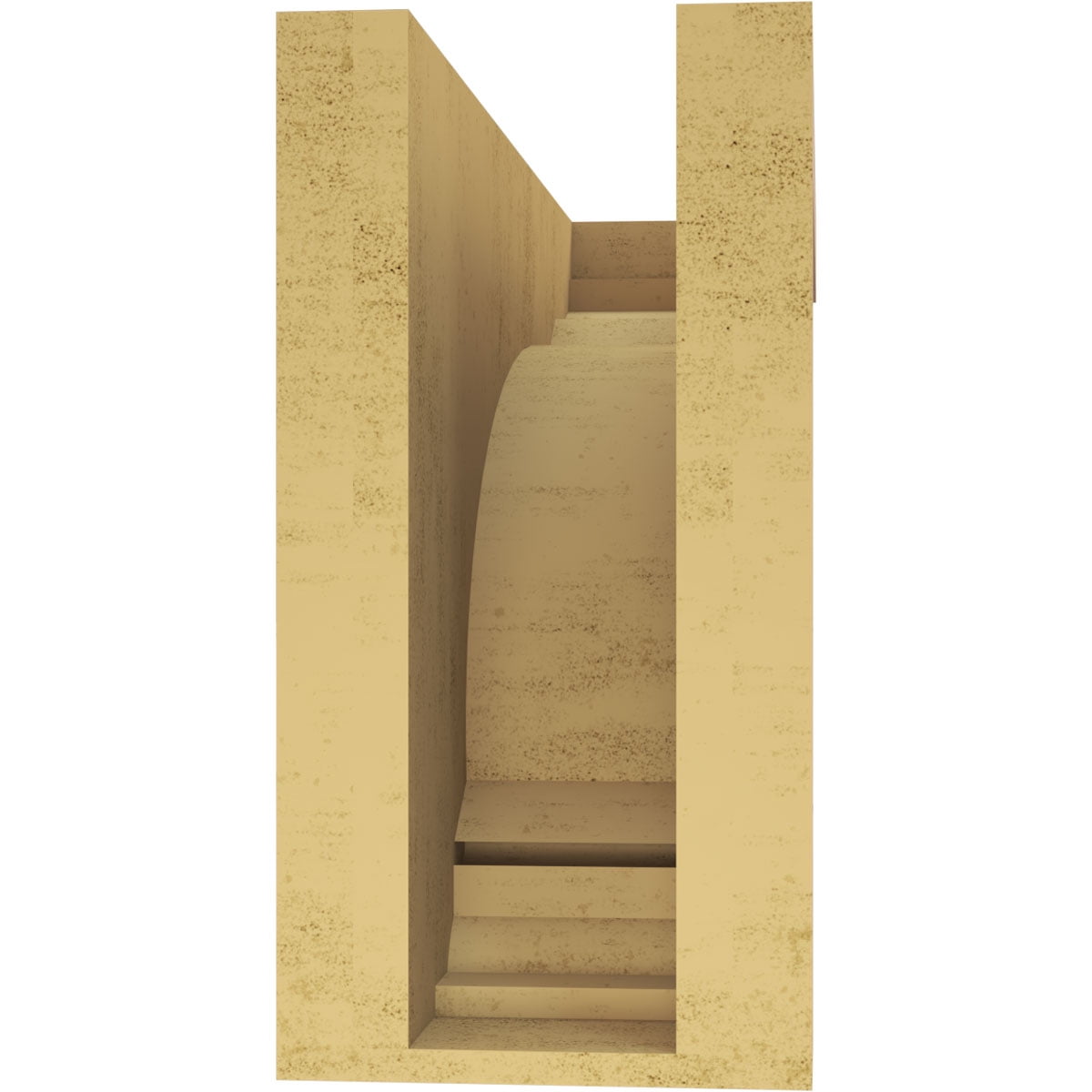 6"W x 18"D x 12"H Classic Warren Rough Cedar Woodgrain TimberThane Corbel, Primed Tan