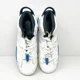 thumbnail image 4 of Ni - ke Ni - ke Boys Air Jordan 6 384665-107 White Basketball Shoes Sneakers Size 5.5Y, 4 of 5