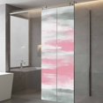 thumbnail image 3 of Static Cling Door Window Covering, Pink Grey Ombre Window Privacy Film Frosted, Abstract Art Oil Painting Modern UV Blocking Windows Film for Office, Hotel, Bedroom, 29.5 x 78.7 Inches, 3 of 9