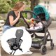 thumbnail image 2 of Pram Cart Seat Pad Headrest for MLED JT05 Carriage Polyester Classical Pattern Comfort Waist Support for Daily Outings, 2 of 4