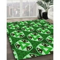 thumbnail image 3 of Ahgly Company Machine Washable Indoor Rectangle Transitional Deep Emerald Green Area Rugs, 7' x 10', 3 of 7
