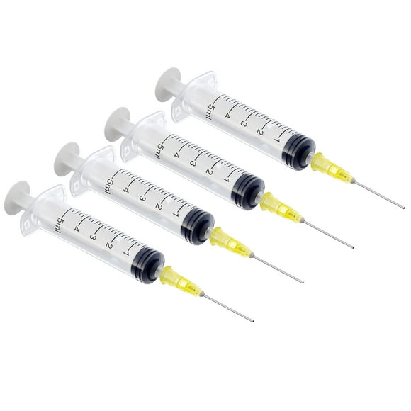 Jeringa Lucky Bridge 4 piezas 5 ml con aguja para recarga de tinta