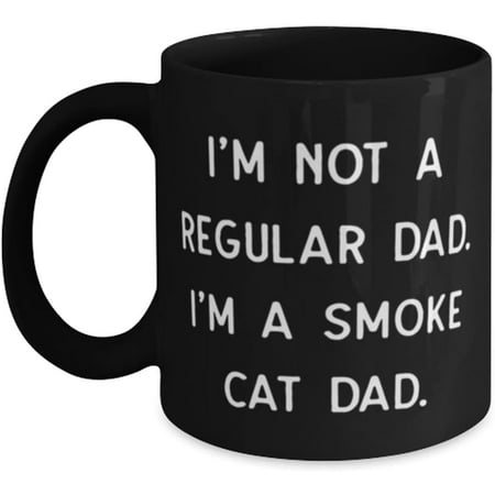 

Novelty Mug Smoke Cat Gifts For Friends I m Not a Regular Dad. I m a Smoke Cat Dad Love Smoke Cat Mug Cup From Friends 11 Oz