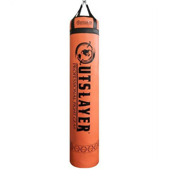 Outslayer Unfilled Muay Thai Punching Bag, 6 ft, 300 lb, Orange
