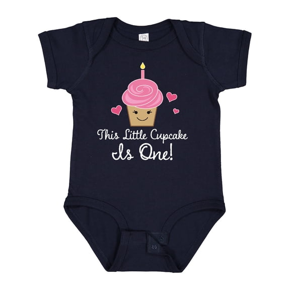 Inktastic 1st Birthday Cupcake Girls Cute Girls Baby Bodysuit