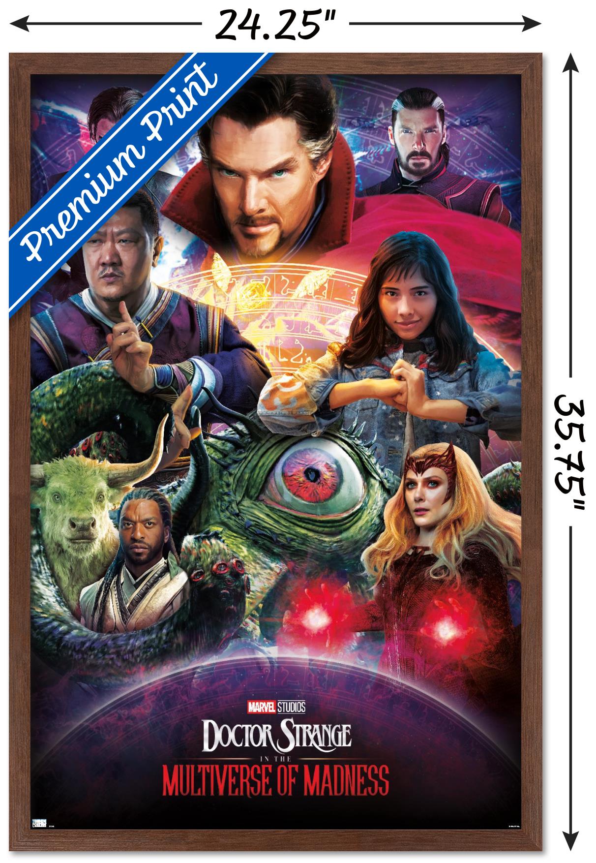 Marvel Doctor Strange in the Multiverse of Madness - Amazing Wall Poster, 22.375" x 34" Framed