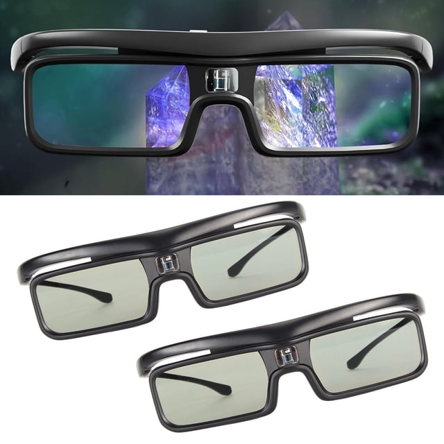Rechargeable DLP Link 3D Glasses Fit for LTV-2500 3000 Pro 3500 Pro 3D Projectors Rechargeable Active Shutter 3D Glasses